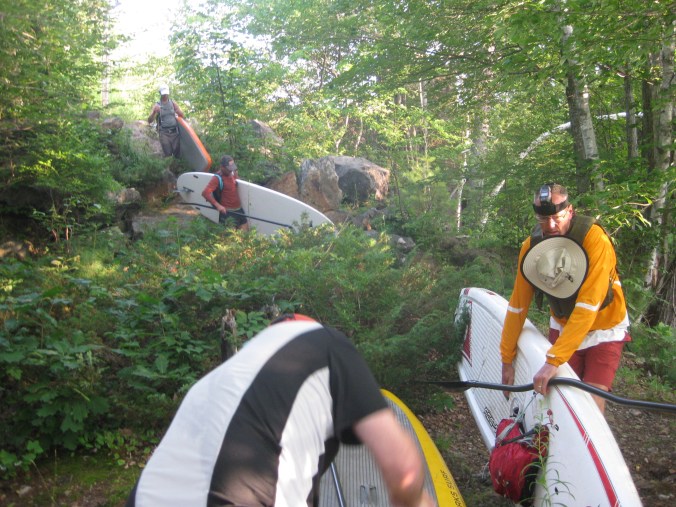 The first portage. Click to enlarge.